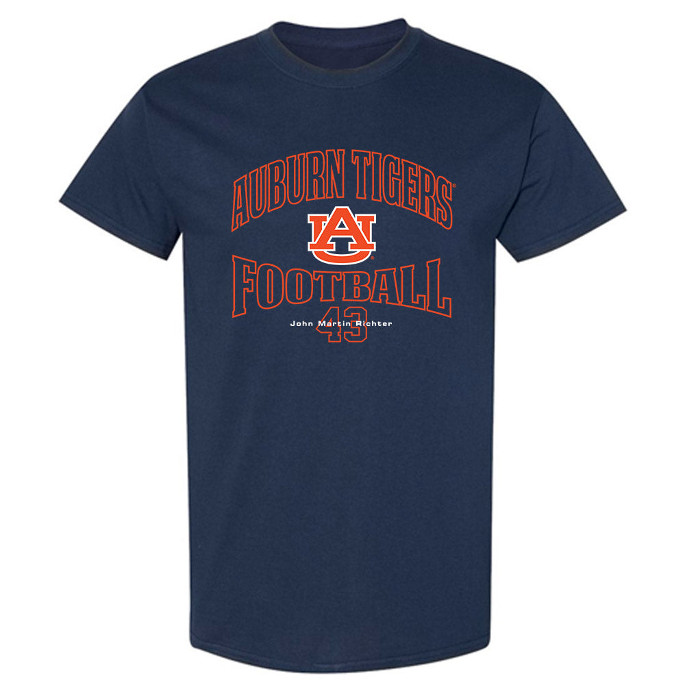 Auburn - NCAA Football : John Martin Richter - T-Shirt