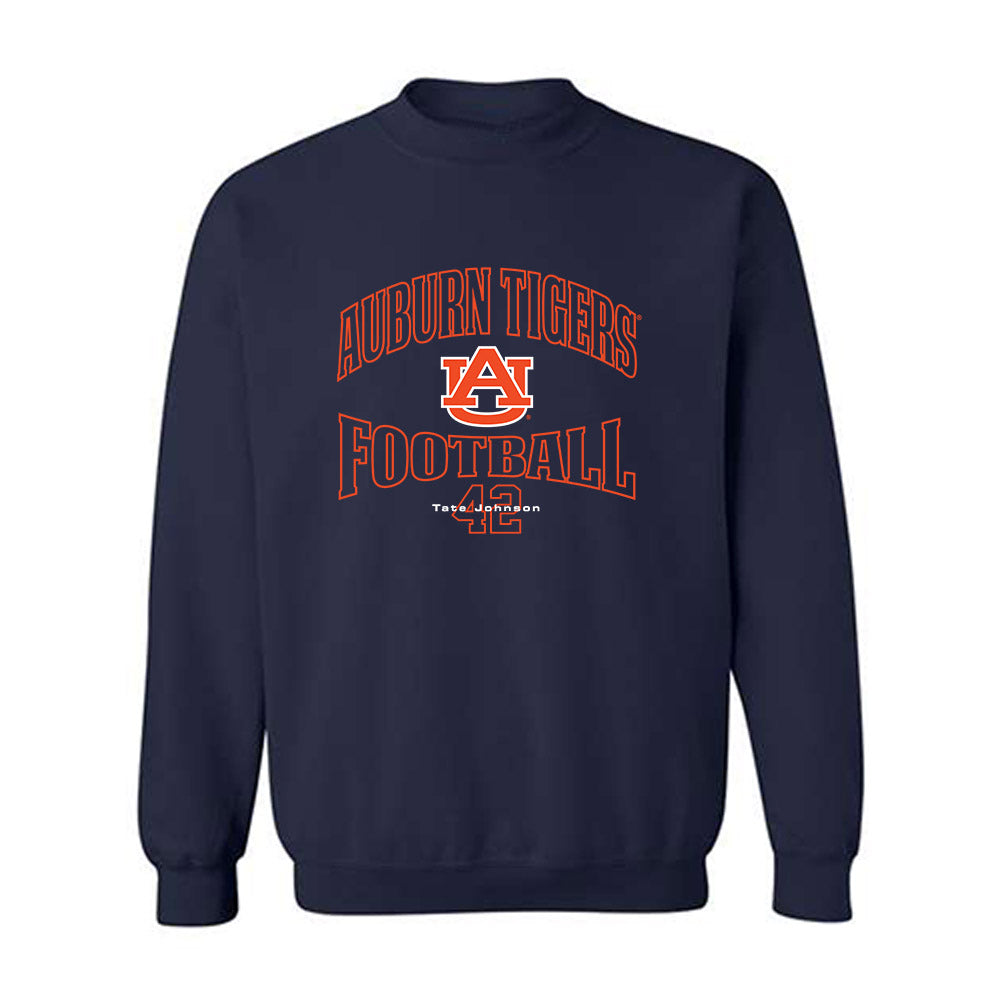 Auburn - NCAA Football : Tate Johnson - Crewneck Sweatshirt-0