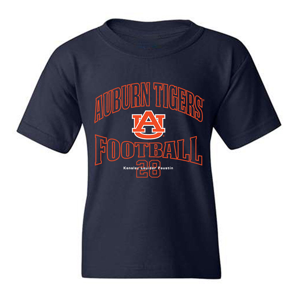 Auburn - NCAA Football : Kensley Louidor Faustin - Youth T-Shirt-0