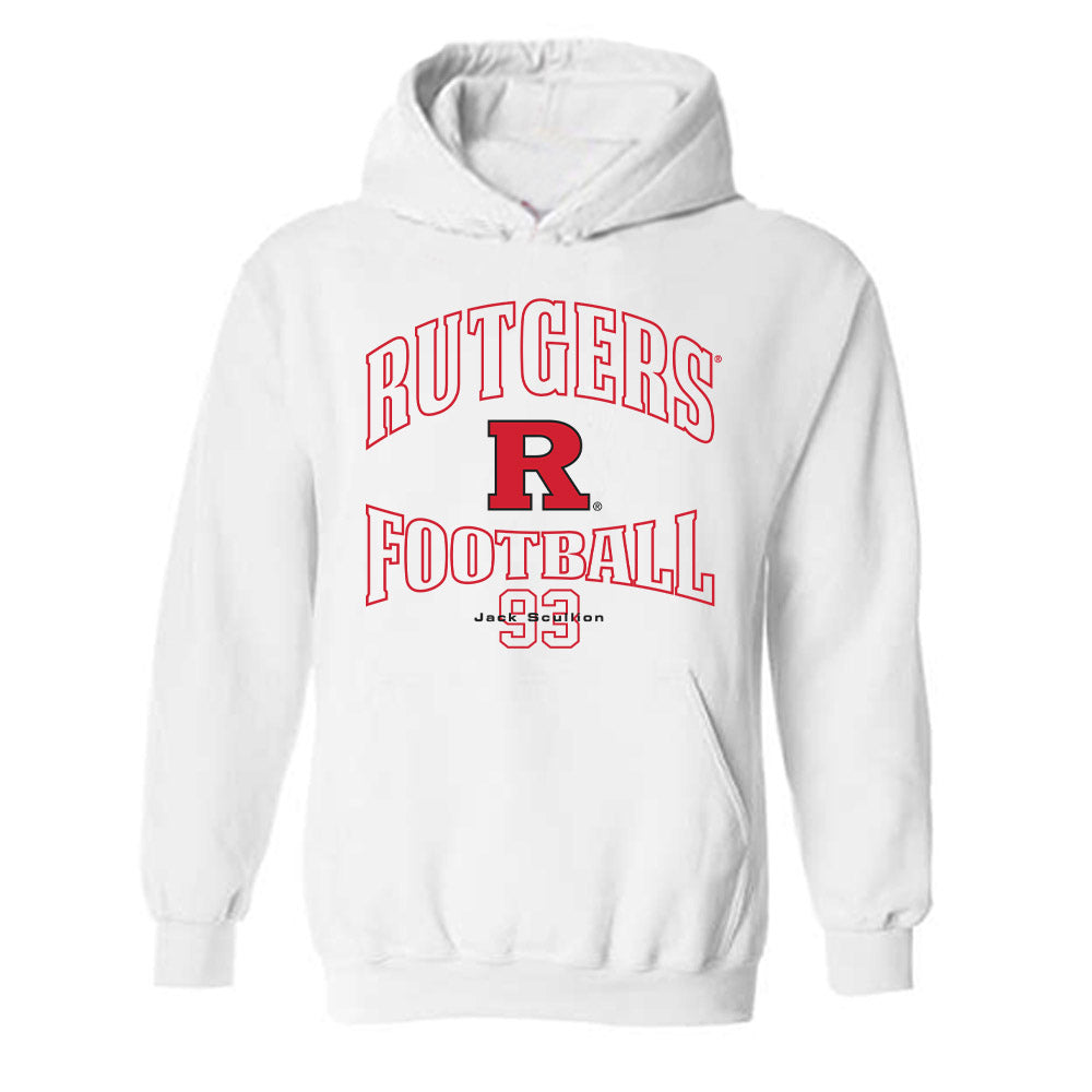 Rutgers - NCAA Football : Jack Scullion - Classic Fashion Shersey Hooded Sweatshirt