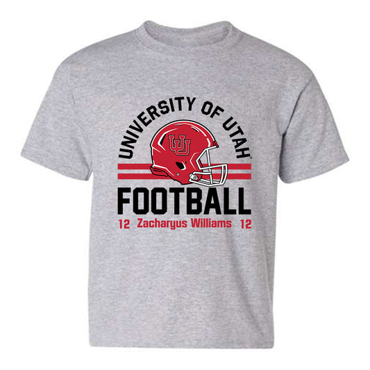 Utah - NCAA Football : Zacharyus Williams - Classic Fashion Shersey Youth T-Shirt