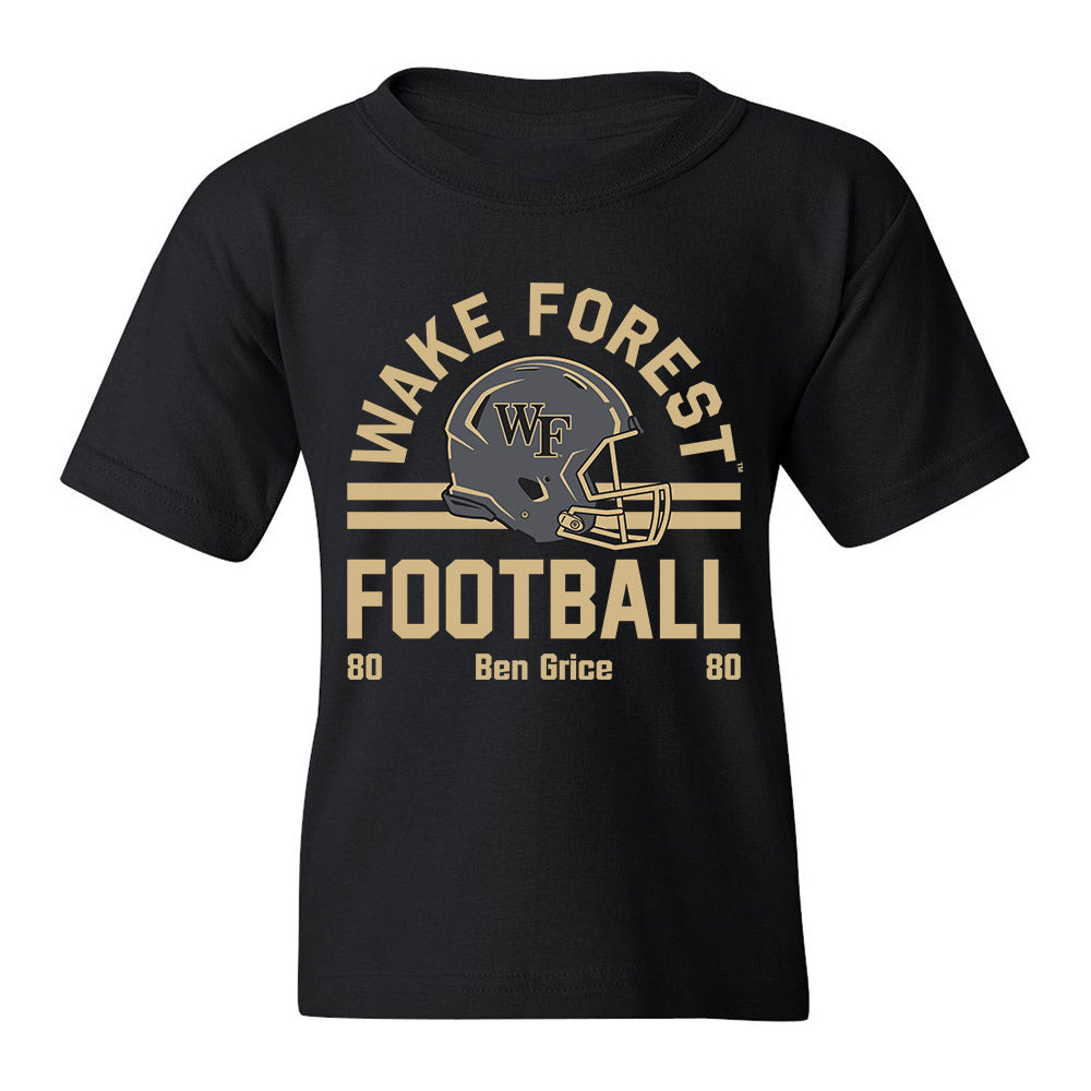 Wake Forest - NCAA Football : Ben Grice - Youth T-Shirt