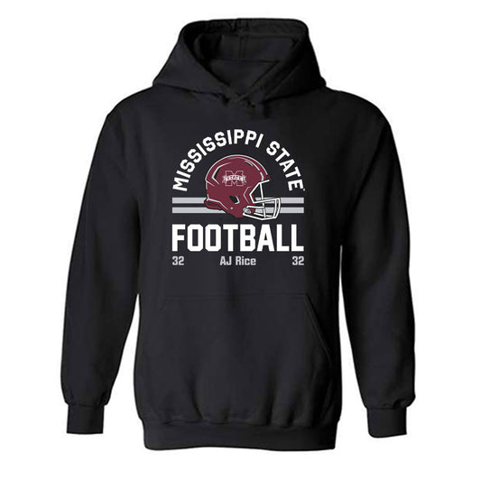 Mississippi State - NCAA Football : AJ Rice - Fashion Shersey Hooded Sweatshirt-0