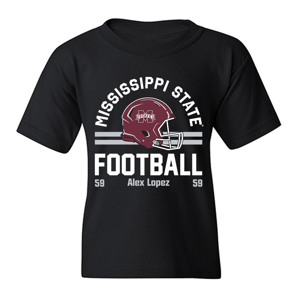 Mississippi State - NCAA Football : Alex Lopez - Fashion Shersey Youth T-Shirt-0