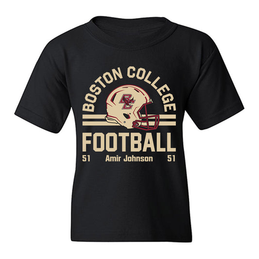 Boston College - NCAA Football : Amir Johnson - Fashion Shersey Youth T-Shirt-0