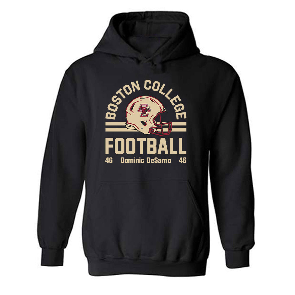 Boston College - NCAA Football : Dominic DeSarno - Fashion Shersey Hooded Sweatshirt-0