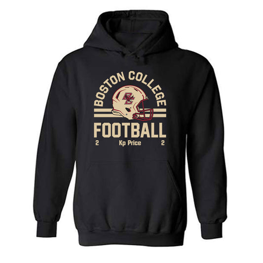 Boston College - NCAA Football : Kp Price - Fashion Shersey Hooded Sweatshirt-0