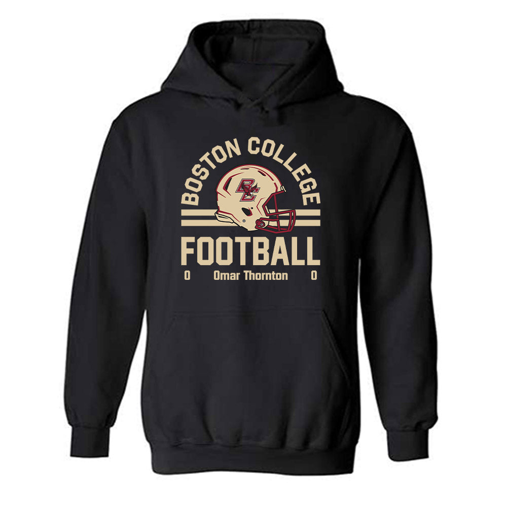 Boston College - NCAA Football : Omar Thornton - Fashion Shersey Hooded Sweatshirt-0