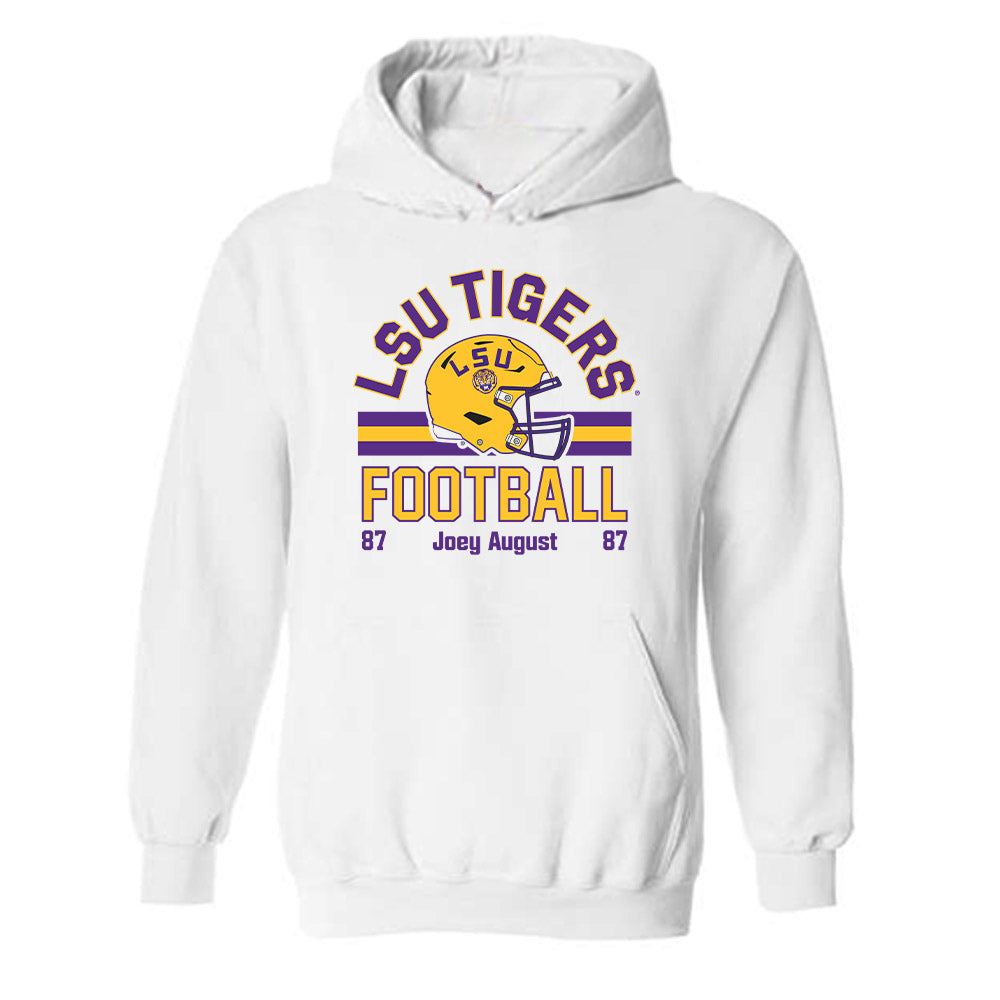 LSU - NCAA Football : Joey August - Classic Fashion Shersey Hooded Sweatshirt