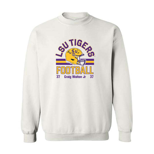 LSU - NCAA Football : Craig Walton Jr - Classic Fashion Shersey Crewneck Sweatshirt