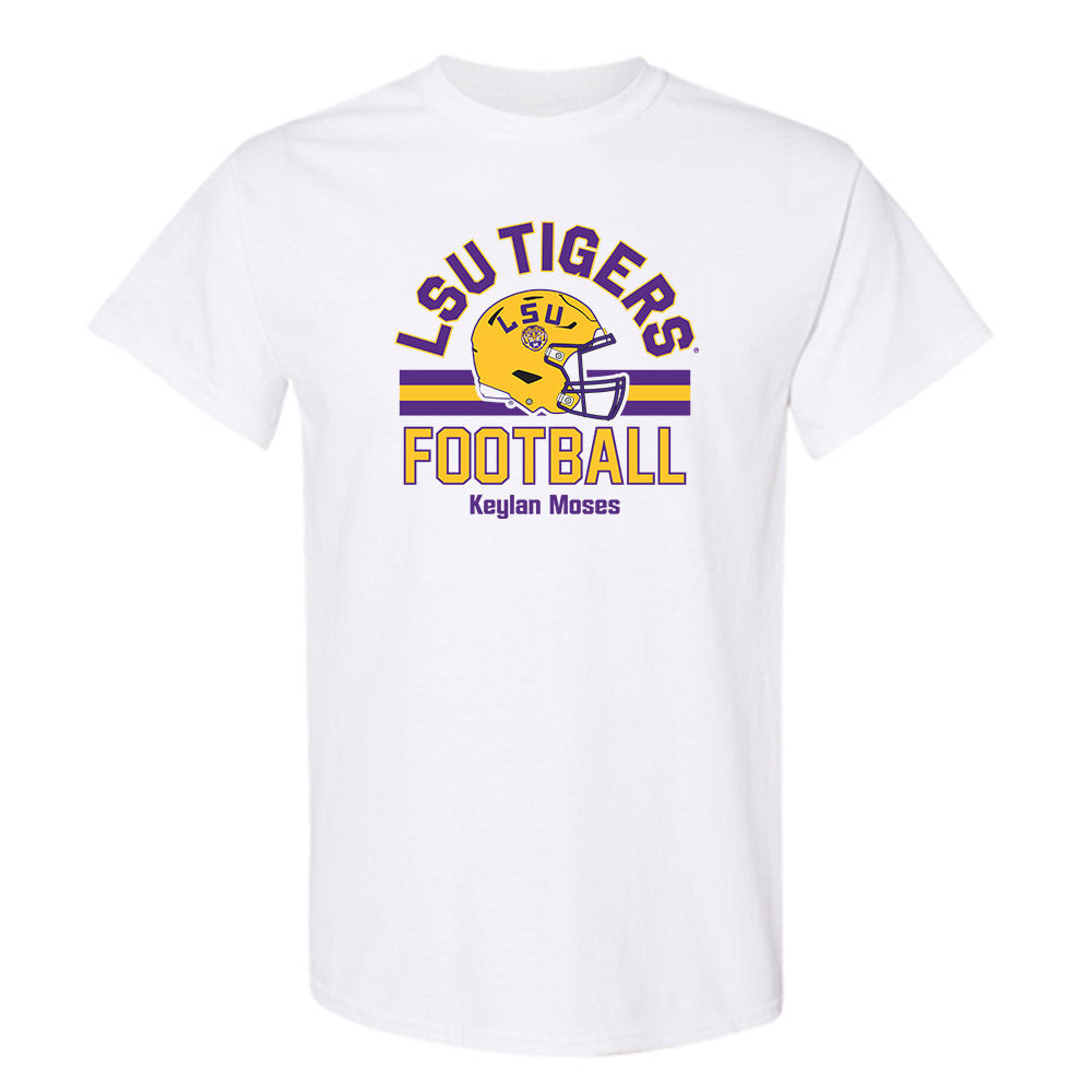 LSU - NCAA Football : Keylan Moses - Classic Fashion Shersey T-Shirt-0