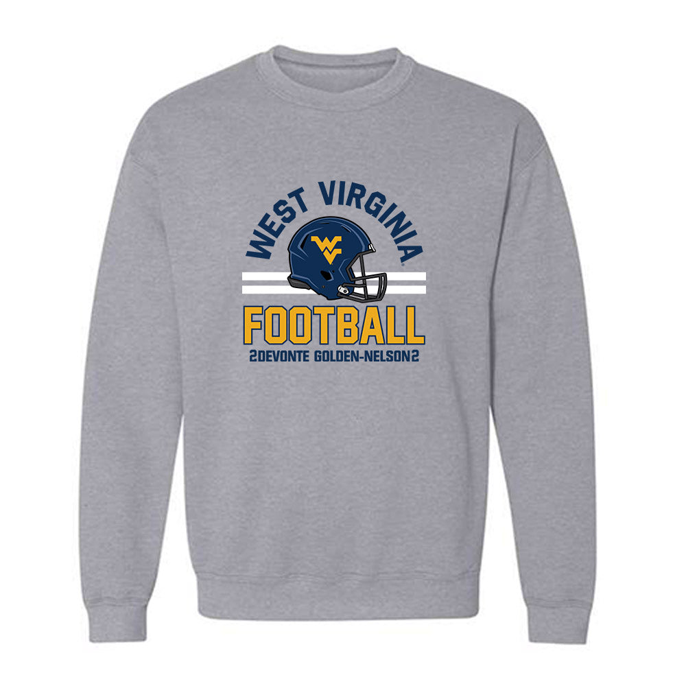 West Virginia - NCAA Football : Devonte Golden-Nelson - Classic Fashion Shersey Crewneck Sweatshirt-0