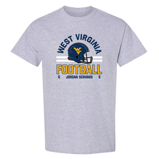 West Virginia - NCAA Football : Jordan Scruggs - Classic Fashion Shersey T-Shirt-0