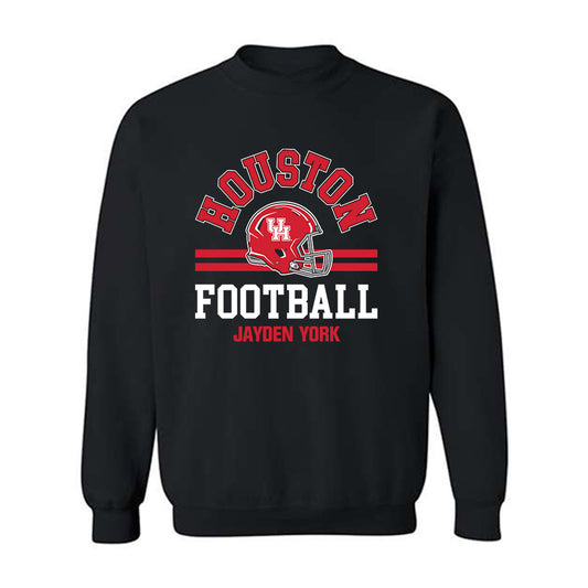 Houston - NCAA Football : Jayden York - Classic Fashion Shersey Crewneck Sweatshirt-0