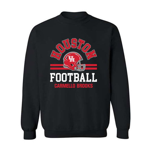 Houston - NCAA Football : Carmello Brooks - Classic Fashion Shersey Crewneck Sweatshirt-0