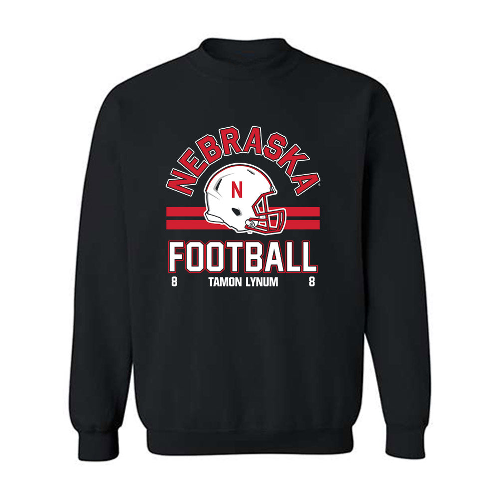 Nebraska - NCAA Football : Tamon Lynum - Fashion Shersey Crewneck Sweatshirt-0