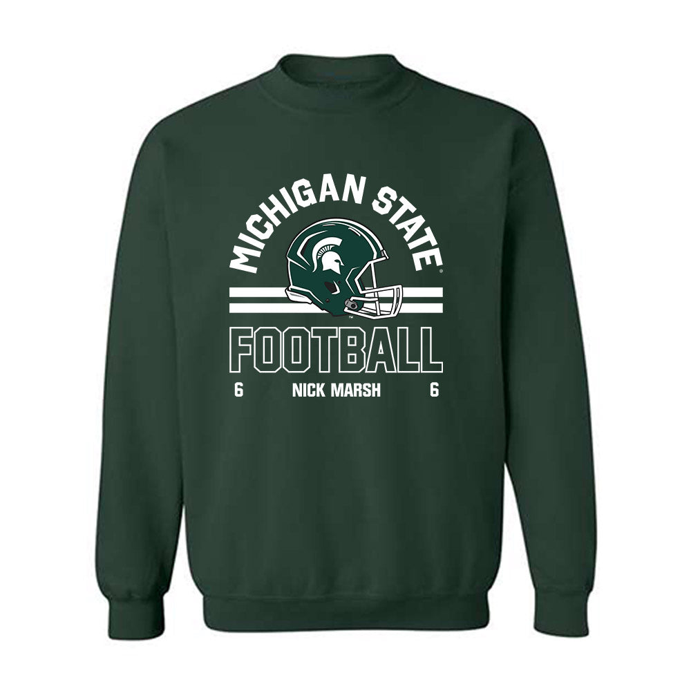 Michigan State - NCAA Football : Nick Marsh - Classic Fashion Shersey Crewneck Sweatshirt