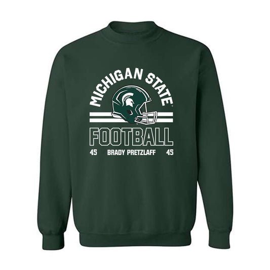 Michigan State - NCAA Football : Brady Pretzlaff - Classic Fashion Shersey Crewneck Sweatshirt