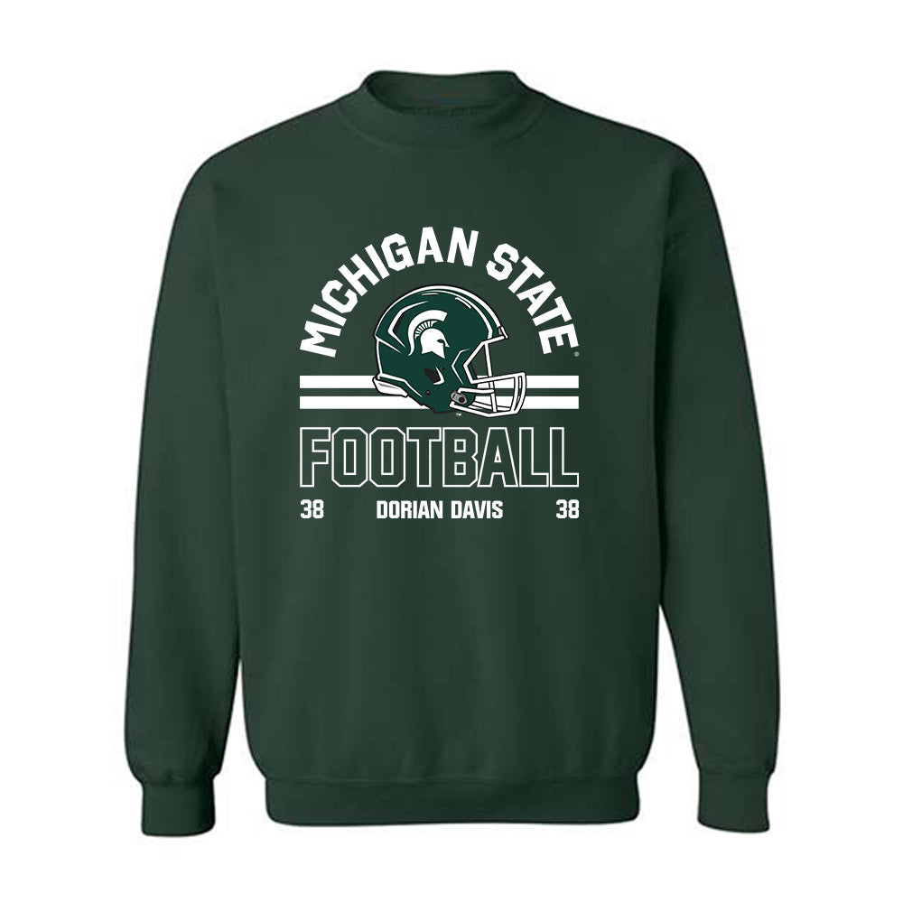 Michigan State - NCAA Football : Dorian Davis - Classic Fashion Shersey Crewneck Sweatshirt