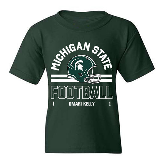 Michigan State - NCAA Football : Omari Kelly - Classic Fashion Shersey Youth T-Shirt-0