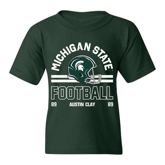 Michigan State - NCAA Football : Austin Clay - Classic Fashion Shersey Youth T-Shirt