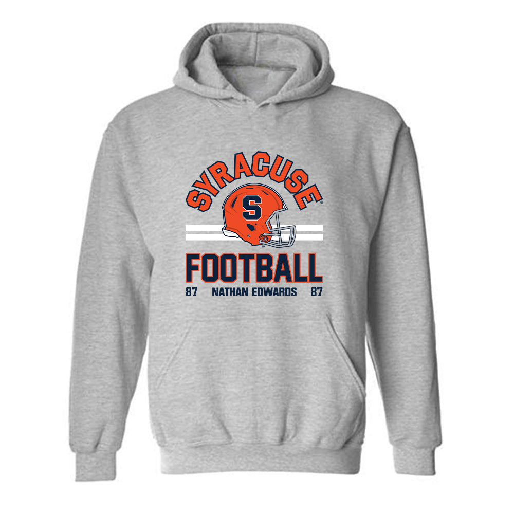 Syracuse - NCAA Football : Nathan Edwards - Sport Shersey Hooded Sweatshirt-0