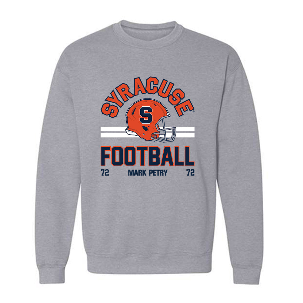 Syracuse - NCAA Football : Mark Petry - Crewneck Sweatshirt Classic Fashion Shersey