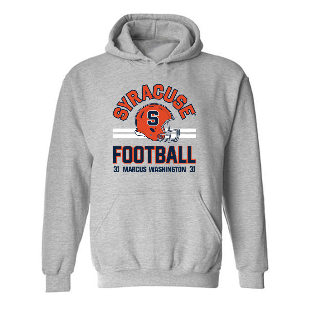 Syracuse - NCAA Football : Marcus Washington - Classic Fashion Shersey Hooded Sweatshirt