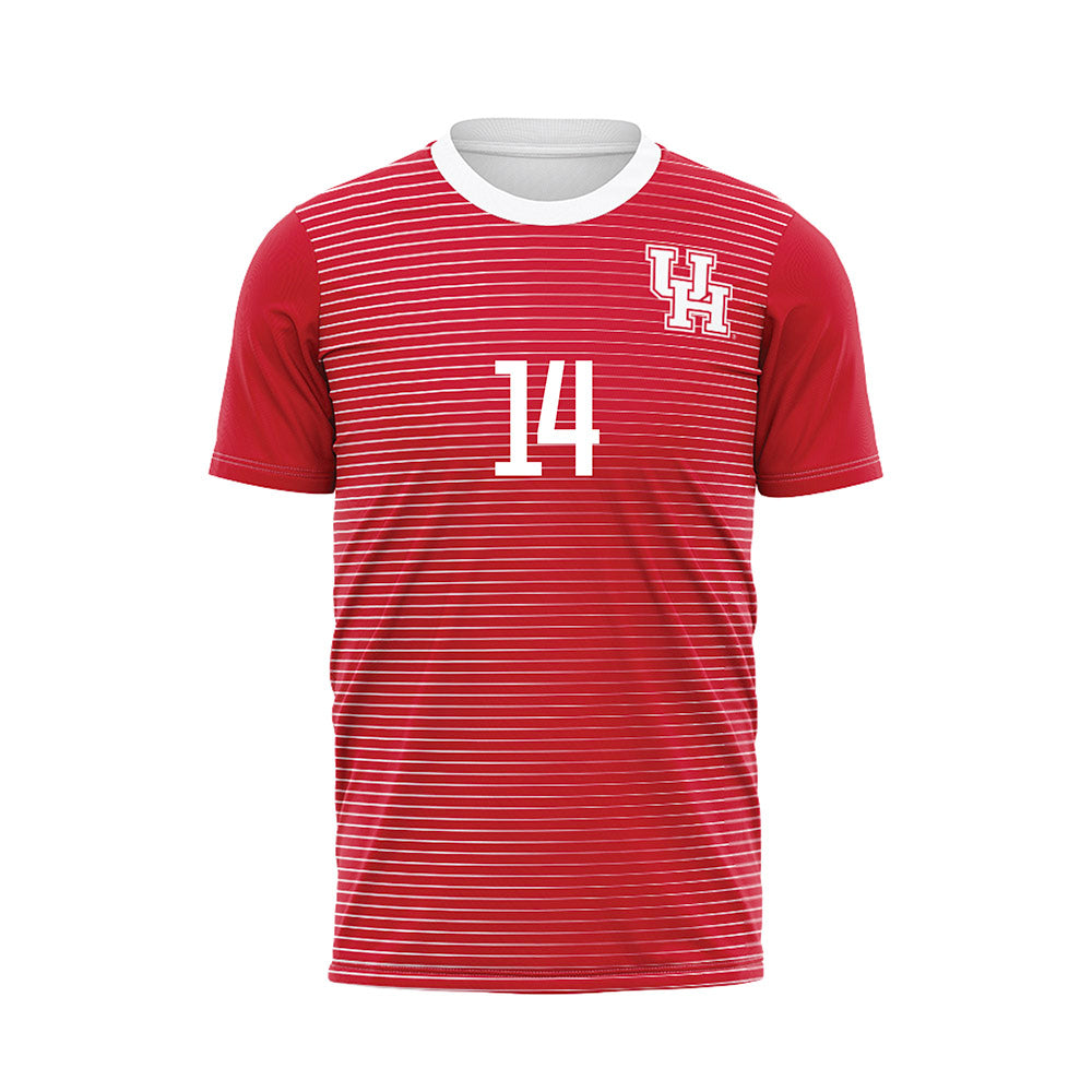 Houston - NCAA Women's Soccer : Morgan Donohue - Red Soccer Jersey-0