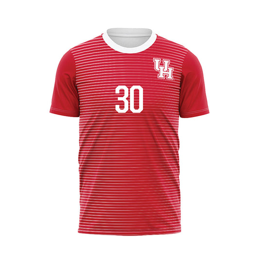 Houston - NCAA Women's Soccer : Ella Morgan - Red Soccer Jersey-0