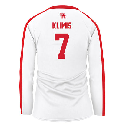 Houston - NCAA Women's Volleyball : Olivia Klimis - White Volleyball Jersey-1