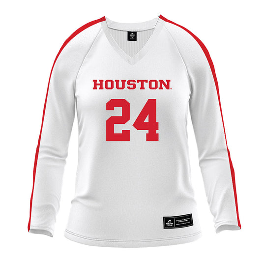 Houston - NCAA Women's Volleyball : Gillian Pitts - White Volleyball Jersey-0