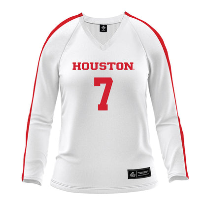 Houston - NCAA Women's Volleyball : Olivia Klimis - White Volleyball Jersey-0