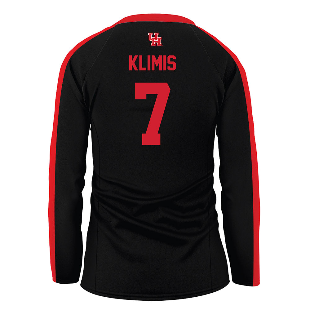Houston - NCAA Women's Volleyball : Olivia Klimis - Black Volleyball Jersey-1