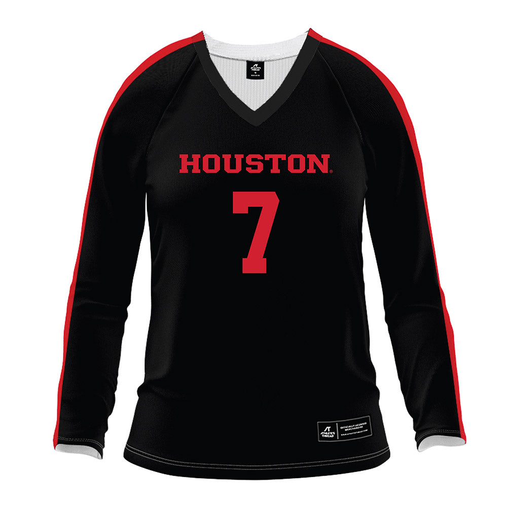 Houston - NCAA Women's Volleyball : Olivia Klimis - Black Volleyball Jersey-0