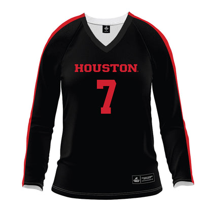 Houston - NCAA Women's Volleyball : Olivia Klimis - Black Volleyball Jersey-0