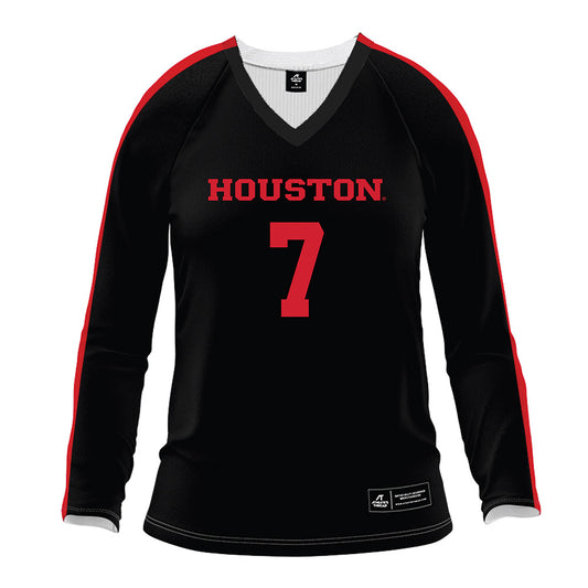 Houston - NCAA Women's Volleyball : Olivia Klimis - Black Volleyball Jersey-0