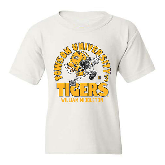 Towson - NCAA Football : William Middleton - Fashion Shersey Youth T-Shirt