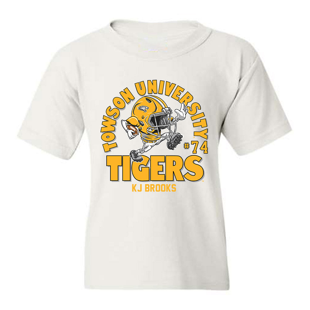 Towson - NCAA Football : KJ Brooks - Fashion Shersey Youth T-Shirt