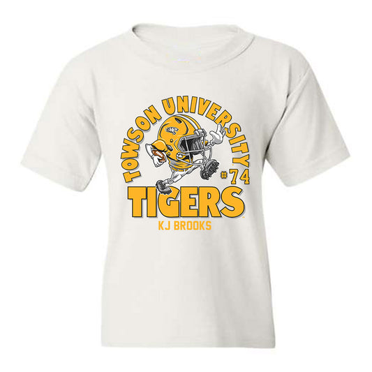 Towson - NCAA Football : KJ Brooks - Fashion Shersey Youth T-Shirt