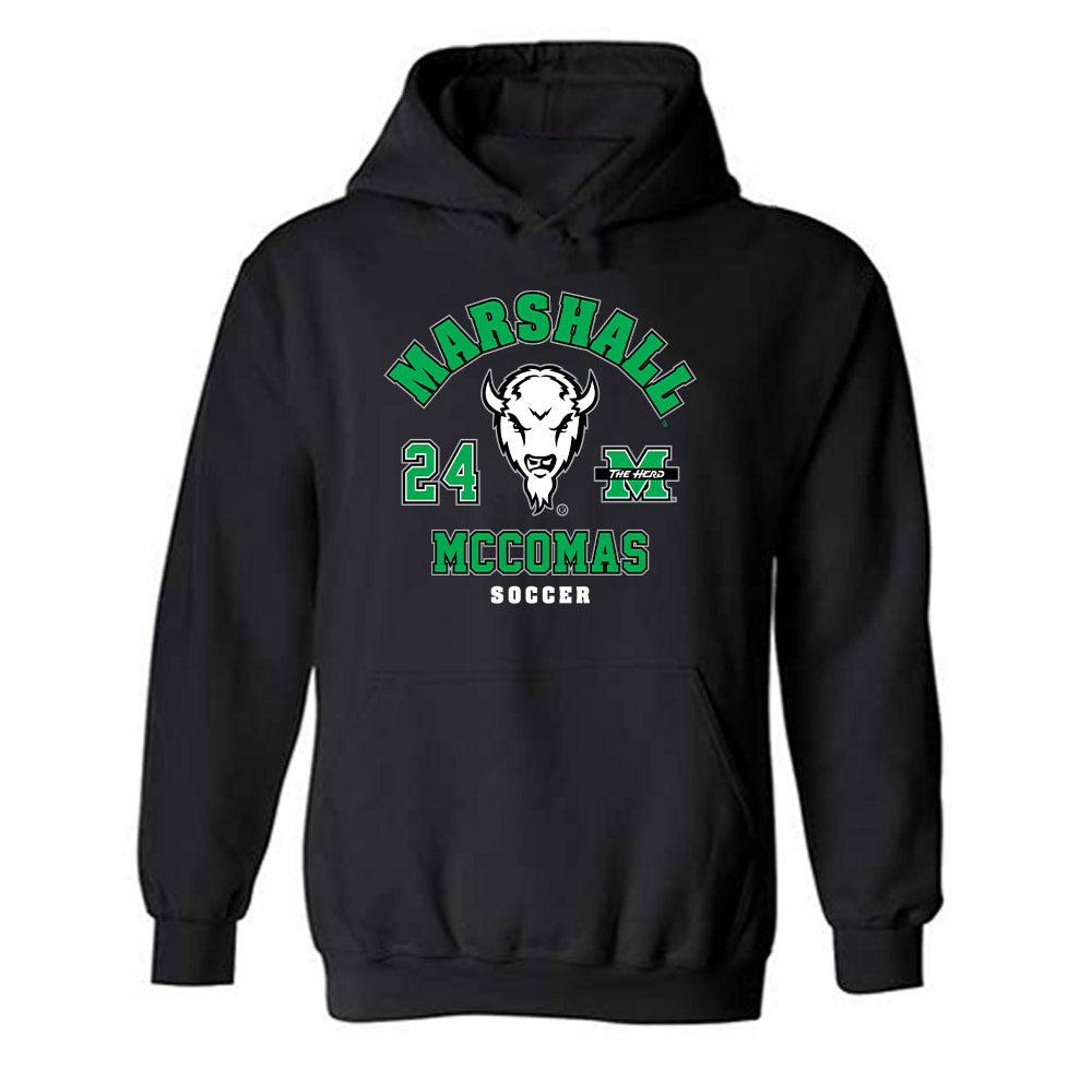 Marshall - NCAA Women's Soccer : Brooklyn McComas - Fashion Shersey Hooded Sweatshirt-0