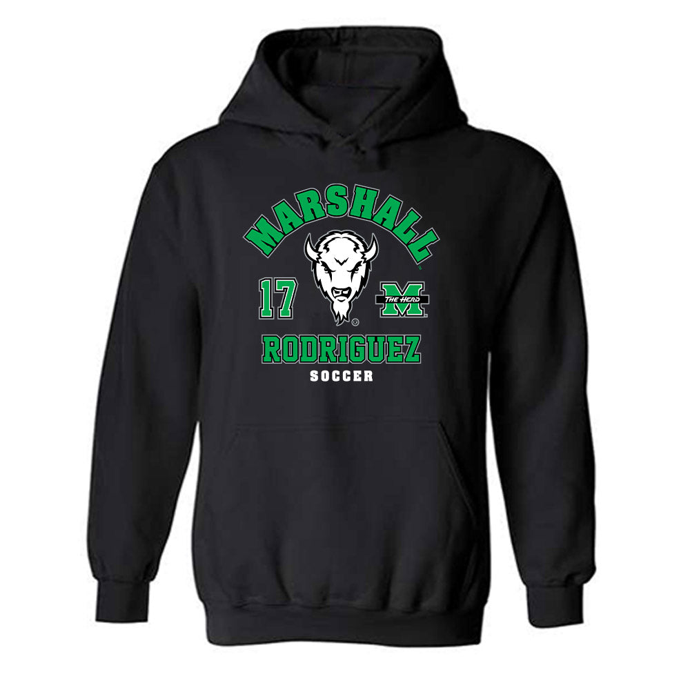 Marshall - NCAA Women's Soccer : Laura Rodriguez - Fashion Shersey Hooded Sweatshirt-0