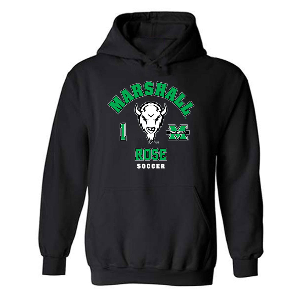 Marshall - NCAA Men's Soccer : Dan Rose - Fashion Shersey Hooded Sweatshirt-0