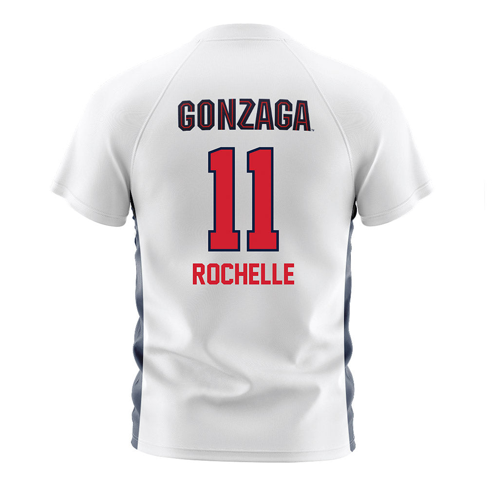 Gonzaga - NCAA Men's Soccer : Talan Rochelle - White Soccer Jersey-1