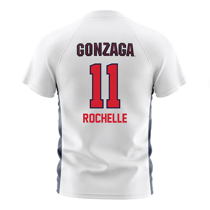 Gonzaga - NCAA Men's Soccer : Talan Rochelle - White Soccer Jersey-1