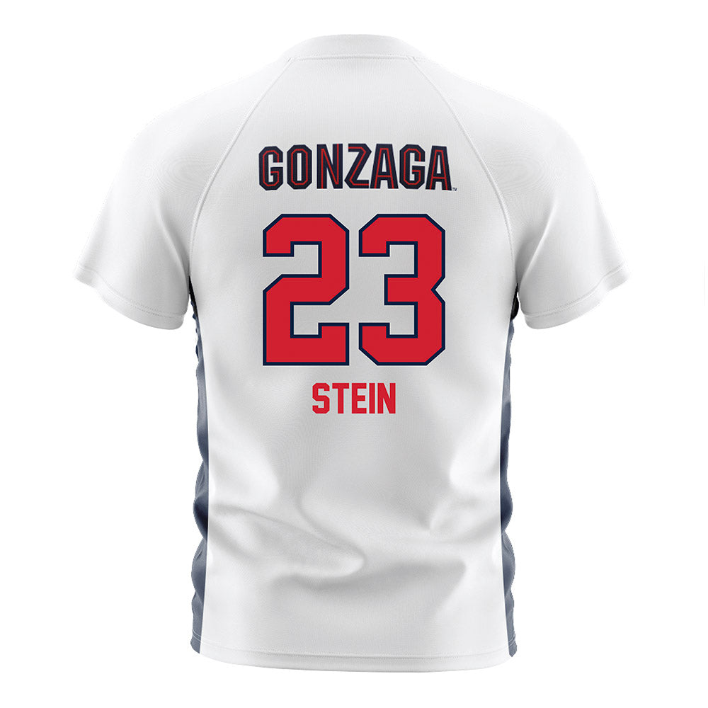 Gonzaga - NCAA Men's Soccer : Dashiell Stein - White Soccer Jersey-1