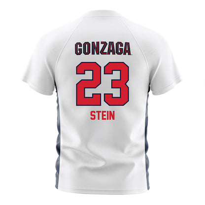 Gonzaga - NCAA Men's Soccer : Dashiell Stein - White Soccer Jersey-1