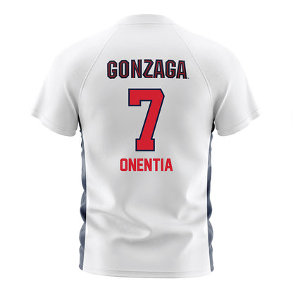 Gonzaga - NCAA Men's Soccer : Geremi Onentia - White Soccer Jersey-1