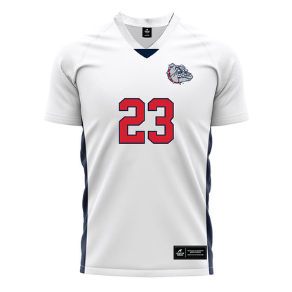 Gonzaga - NCAA Men's Soccer : Dashiell Stein - White Soccer Jersey-0