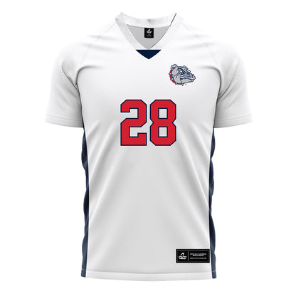 Gonzaga - NCAA Men's Soccer : Jelle van Deijck - White Soccer Jersey